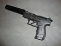 Fake Suppressor for 22 Caliber Pistol